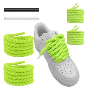 Lacets en coton larges et ronds, lacets épais tressés, corde élastique à libération rapide, cordons de remplacement pour baskets, chaussures décontractées - Product Image 1