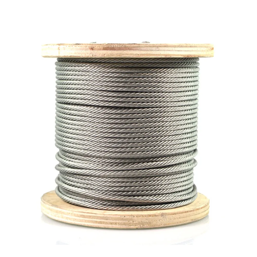 Factory Manufacturer 8mm to 20mm 1*7/1*19/7*7/7*19 High Strength Galvanized Steel Wire Rope