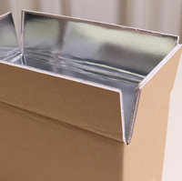 Boîtes de transport alimentaire en carton isothermes recyclables pour sushi et chips, gain de place