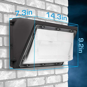 <span class=keywords><strong>Lampe</strong></span> murale LED à gradation avec photocellule du crépuscule à l'aube lumière du jour éclairage de sécurité extérieur applique murale à base commerciale - Product Image 2