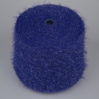 Guter Preis für 4cm Silber Seide Nylon Imitation Nerz Hand weberei Fancy Yarn