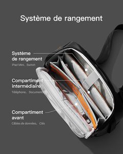 Sac à appareil photo personnalisé, grande capacité, imperméable, antichoc, pour objectifs DSLR, sac bandoulière, sac de protection quotidien - Product Image 4
