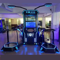 Équipement de simulation de machine de jeu à pièces d'intérieur HD VR à deux joueurs de haute qualité pour Offre Spéciale
