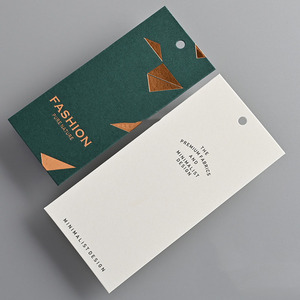 Étiquettes volantes étiquettes de vêtement en aluminium étiquettes de Logo personnalisé feuille d'or estampage Logo étiquette <span class=keywords><strong>volante</strong></span> pour jeans et vêtements - Product Image 3