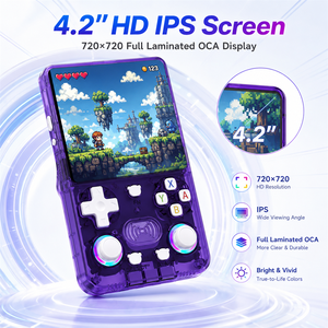 เครื่องเล่นเกมพกพา New X36ultra Retro พร้อมหน้าจอ 4.2 นิ้ว ระบบปฏิบัติการ Android 10 แบบคู่ แบตเตอรี่ 3500mAh หน่วยความจำ 64/128GB ไฟ RGB จอยสติ๊ก เชื่อมต่อ WiFi - Product Image 3