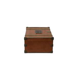 Luxury Handmade Wood MDF Rectangle Storage Keepsake <b>Boxes</b> <b>Lock</b>-Vintage Design Natural Finish Metal Plate Detail Gift Craft Pack - Product Image 2