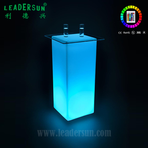 Quầy Bar Nhựa Đứng Đồ Nội Thất Quán Cà Phê <span class=keywords><strong>LED</strong></span> <span class=keywords><strong>Cube</strong></span> Bar Bàn <span class=keywords><strong>Cocktail</strong></span> 110Cm - Product Image 2