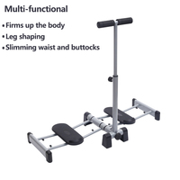LADYGLOW Équipement d'exercice pour les jambes de gymnastique à domicile avec logo personnalisé Machine de simulation de ski Fitness Rose Gris Machine de ski