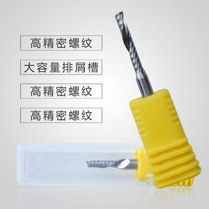 6mm Tungsten <b>Steel</b> Single-Flute Spiral End Mill Woodworking Carving CNC Engraving Machine Tool Single-Flute <b>Cutter</b> - Product Image 2