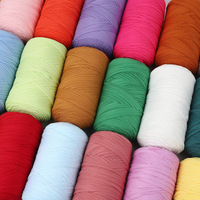 Panier de rangement souvenir en tricot crochet haute élasticité 400g, motif dessin animé fait main, durable