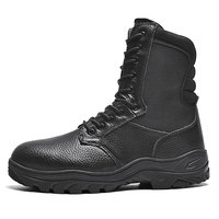 Meilleur imperméable anti-glissant désert noir hommes bottes de randonnée d'hiver respirant acier orteil sécurité conception chaîne arrivée vente USA