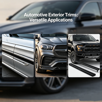 Moulures extérieures automobiles personnalisées en acier inoxydable, chrome, fibre de carbone, plastique ABS, usinées CNC, pour pare-chocs et vitres