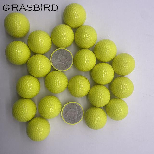Factory Price 2 Piece Blank Golf Ball Long Distance Yellow Promotion Golf Balls Custom Logo Match Ball