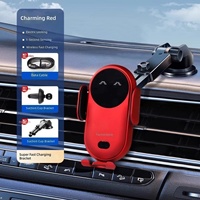 Soporte Inteligente Inalámbrico para Teléfono de Coche, Montaje en Rejilla de Ventilación, Rotación de 360 Grados, Carga Rápida, Soporte Móvil