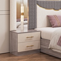 Ensemble de chambre à coucher de luxe moderne turc en bois, 5 pièces, lit double king size, pour chambre principale, vente en gros Foshan