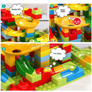 Cuộc Đua Chạy Khối Tương Thích Xây Dựng Khối Phễu Trượt Khối Tự Làm Lớn Gạch Đồ Chơi Trẻ Em 336Pcs Giáo Dục Đồ Chơi Cho Trẻ Em - Product Image 3