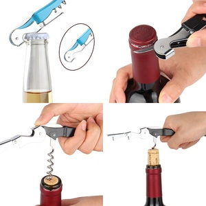 Chất Lượng Cao 58G Rượu Vang Corkscrew Đa Chức Năng Thép Không Gỉ Rượu Vang Mở Chai Với Biểu Tượng Tùy Chỉnh - Product Image 5