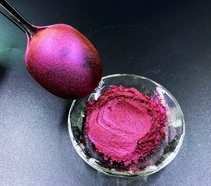 Polvo Cromado Camaleón que Cambia de Color para Manualidades con Resina, de Negro a Rojo, Polvo para Uñas, Polvo Cromado para Inmersión de Uñas - Product Image 1