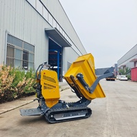 Kleine Raupenlader-Muldenkipper für landwirtschaft liche Betriebe Mini Dumper 500kg Motor lager pumpe 1 Jahr Garantie Kostenlose Lieferung