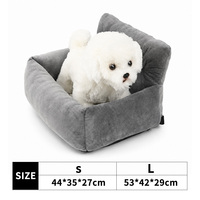 Siège auto portable pour chien, rehausseur pour voyages en voiture, panier pour chat avec poignée et ceinture de sécurité, lavable en machine