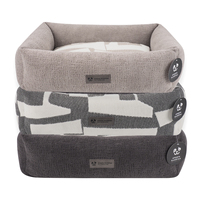 PEPPY BUDDIES Hochwertiges Geometrisches Dekoratives Sofa-Stoff-Rechteckiges Haustier-Hundebett Kissen Wendbar Abnehmbarer Bezug Modern Alles
