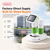Microscope numérique intelligent portable Beiens M1 pour enfants, zoom 1000X, écran IPS HD 2,8 pouces, jouet scientifique éducatif en plastique, expédition immédiate