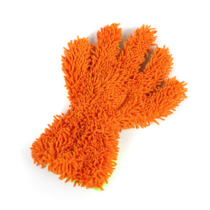 Gants de lavage de voiture en chenille double face, couleur orange, pour le nettoyage des véhicules avec mousse de savon, élimination facile de la saleté, utilisation durable - Product Image 3