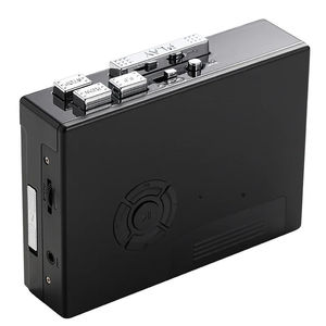 Lecteur de cassettes rétro noir avec fonction d'auto-réversement, transcription USB et prise casque 3,5 mm - Product Image 2