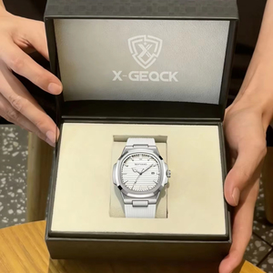 Reloj de Lujo Clásico Personalizado de Alta Calidad con Correa de Silicona, Resistente al Agua 3ATM, Reloj Deportivo para Hombre - Product Image 1