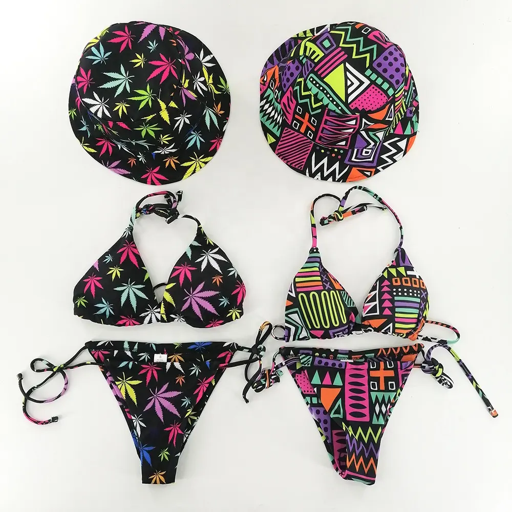 Custom Vrouwen Badmode Cover Up Sexy Zomer Vrouwen Solid Push Up Plus Size Bikini Set Sexy Beach Wear