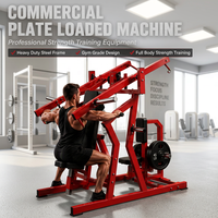Máquina Comercial de Press de Pecho Sentado y Pulldown Lateral - Equipo de Gimnasio Duradero para Entrenamiento de Fuerza en Espalda y Pecho