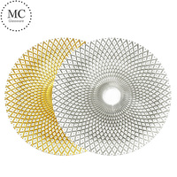 Assiettes de présentation en verre en gros, sous-assiettes en cristal pour la décoration de table, événements festifs, restaurants, vaisselle pour les mariages et les fêtes