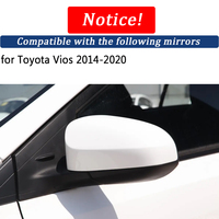 Kit de rétroviseurs latéraux pliables pour Toyota Vios 2014-2020, moteur de rétroviseur pliable, actionneur de rétroviseur électrique