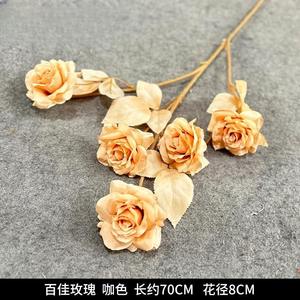 विंटेज कृत्रिम फूल शादी का गुलदस्ता घर की सजावट सिमुलेशन गुलदस्ता सजावट टेबल टॉप गुलदस्ता फूल सजावट - Product Image 6