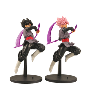 Set <span class=keywords><strong>de</strong></span> <span class=keywords><strong>Figuras</strong></span> <span class=keywords><strong>de</strong></span> Acción <span class=keywords><strong>de</strong></span> Son Goku y Zamasu <span class=keywords><strong>de</strong></span> DBZ con Caja <span class=keywords><strong>de</strong></span> Color Premium, Diseño Rosa y Negro - Product Image 1