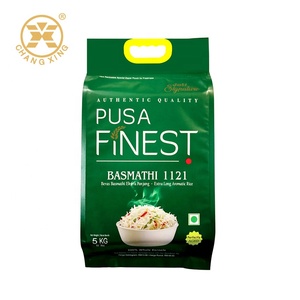 Thiết Kế Của Khách Hàng Bao Bì Gạo Nhựa Đáy Phẳng Zipper Bao Bì 5Kg <span class=keywords><strong>Basmati</strong></span> Gạo Túi - Product Image 1