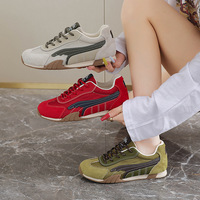 Chaussures de sport et de running pour femme, style coréen, à semelles épaisses, antidérapantes, économiques, toutes saisons, pour étudiants, usage urbain