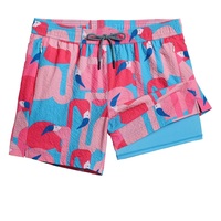 Oem Sommer gedruckt Baggy Boys übergroße benutzer definierte Sport kleidung 2 in 1 Hawaii Beach Shorts schnell trocknen atmungsaktive Bades horts für Männer
