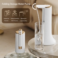 Pompe à eau USB Type-C multifonctionnelle portable de bureau rechargeable pliable avec sortie d'eau rotative pour l'extérieur