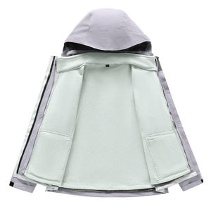 Veste imperméable 3-en-1 pour hommes et femmes pour l'hiver Camping <span class=keywords><strong>Ski</strong></span> Snowboard Coupe-vent pour l'extérieur Vêtements de neige Fermeture à glissière Salopette - Product Image 3