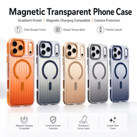 Nouvelle coque de téléphone magnétique rayée pour iPhone 17 Pro Max, protection d'objectif, anti-chute, accessoires pour téléphone, collection 2026