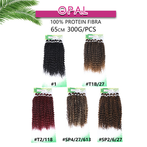 Ombre Daniella Giá Rẻ Ngắn Kinky Xoăn Sanguta Nhà Phân Phối Nhà Cung Cấp Tổng Hợp Tóc Dệt Bó Dệt Với Đóng Cửa Tóc Dệt - Product Image 2