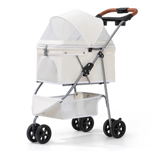 Three Wheeled Pet <b>Cart</b> Cats Dogs <b>Foldable</b> <b>Cart</b> Outdoor Use Small Medium-Sized Pet <b>Cart</b> Lightweight Detachable Washable - Product Image 1