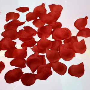 Rode Zijden Bloemblaadjes Kunstbloemen Confetti Bloemblad Confetti Biologisch Afbreekbaar Voor Romantisch Nachtfeest Bruiloft Valentijnsdag