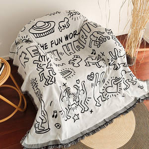 Housse de canapé imprimée style bohème, motif géométrique, lavable, type coussin, en tissu mélangé, pour chaise individuelle - Product Image 4