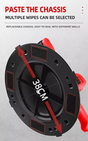 Mesin Sander Dinding Kering Industri Lampu LED, Mesin Plester Portabel untuk Dinding Beton Semen, Mesin Rendering