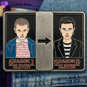 Insignias Deslizantes Personalizadas al por Mayor con Diseño Personalizado y Logotipo Propio, Insignias de Metal Esmaltado con Logotipo Personalizado - Product Image 2