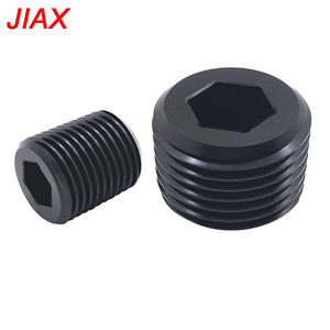 <span class=keywords><strong>Bouchon</strong></span> fileté en aluminium 3/8" NPT personnalisable, finition oxyde noir usinée CNC, fournisseur d'accessoires <span class=keywords><strong>de</strong></span> quincaillerie automobile - Product Image 3