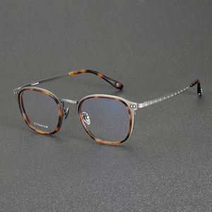 النظارات المربعة من العلامة التجارية الفاخرة عالية الجودة بمواصفات كلاسيكية نظارات التيتانيوم من ماركة - Product Image 2