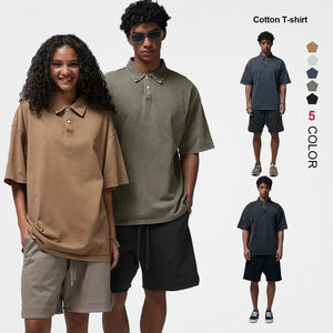 Personalizada 275gsm Heavyweight Vintage Camisetas Hombres en blanco de manga corta para hombre Camiseta - Product Image 1